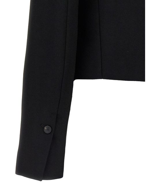 Ferragamo Black Single Breasted Short Jacket