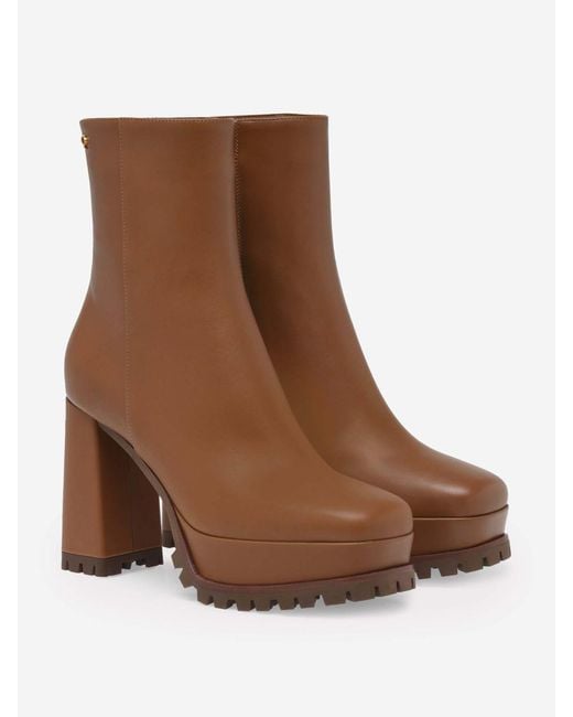 Gianvito Rossi Brown Harlem Booties