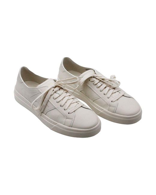 Santoni White 'Double Buckle' Sneakers for men