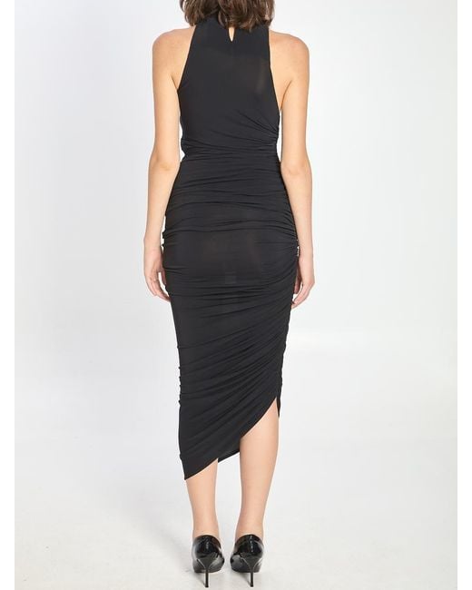Jacquemus Black Asymmetric Piazza Dress