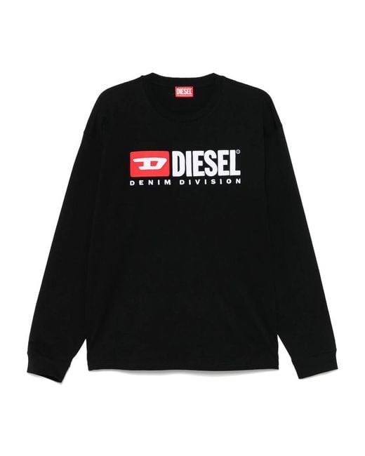 DIESEL Black T-Boxt-Ls-Div for men