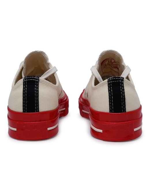 COMME DES GARÇONS PLAY Red Cotton Sneakers