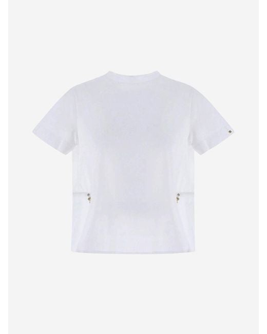 Herno White Technical Blend Blouse