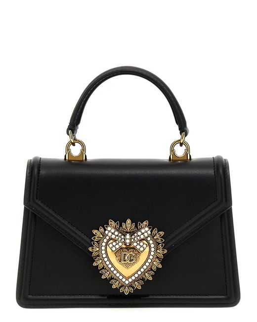 Dolce & Gabbana Black 'Devotion' Small Handbag