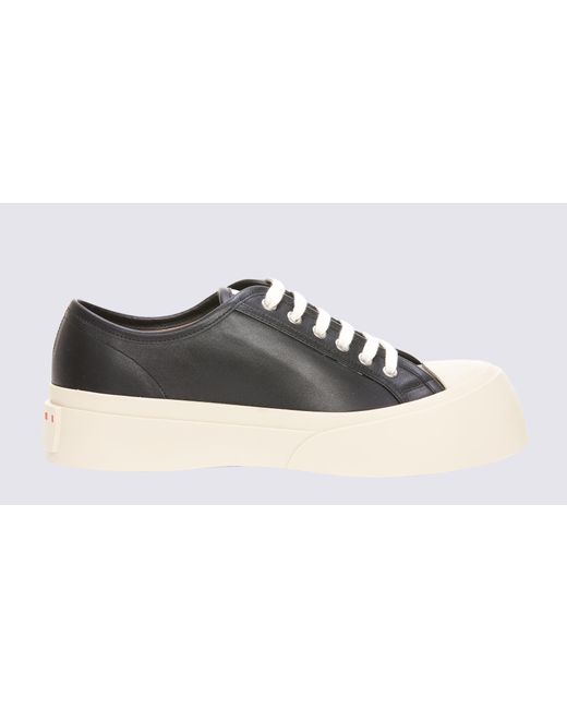 Marni Black Leather Pablo Sneakers for men