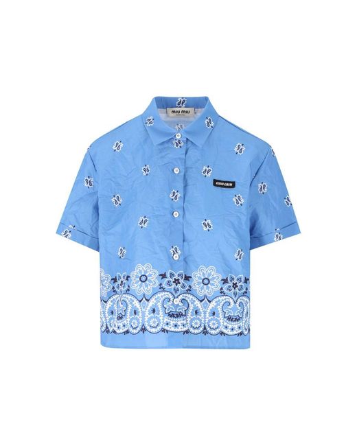 Miu Miu Blue Shirts