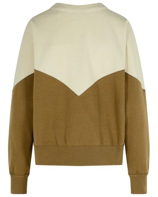 Isabel Marant Green 'Khaki Houston' Dark Cotton Blend Sweatshirt