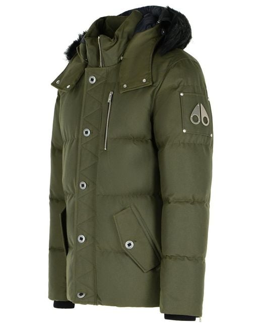 Moose Knuckles Green Cotton And Nylon Jacket for men
