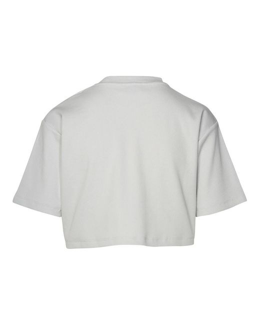 Off-White c/o Virgil Abloh Gray Off- Cotton T-Shirt