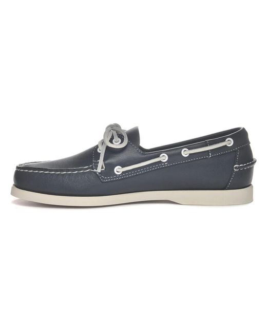 Sebago Blue Docksides Portland Boat Shoes for men
