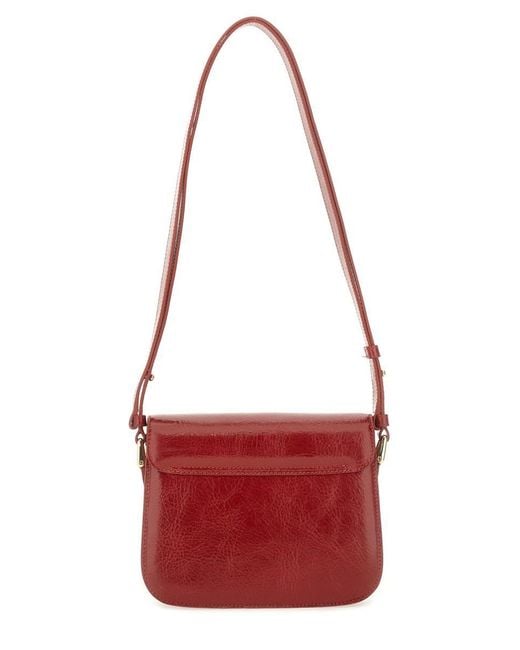 A.P.C. Red Small "Grace" Bag