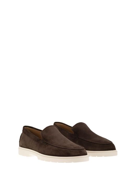 Tod's Brown Moccasin Loafers for men