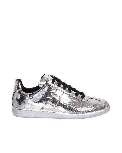 maison margiela metallic sneakers