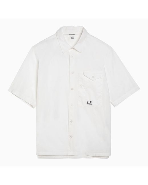 C P Company White Short-Sleeved Shirt for men