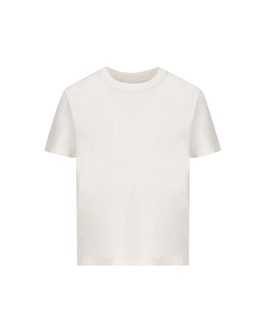 Moncler White T-Shirts And Polos