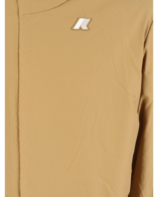 K-Way Blue Long Down Floor for men