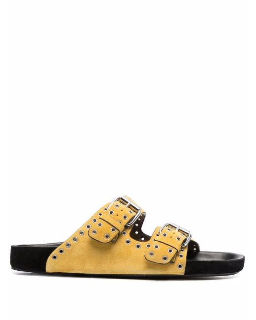 Isabel Marant Lennyo Studded Black Sandals Online At Twenty