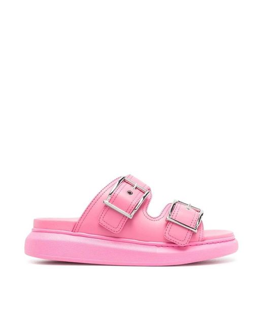 Alexander McQueen Sandals Shoes in Pink | Lyst