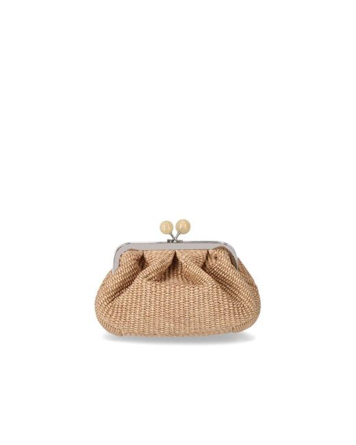 Weekend by Maxmara Natural Pasticcino Palmas Small Clutch
