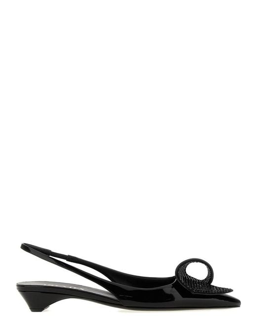 Prada Black 'Torchon' Slingback