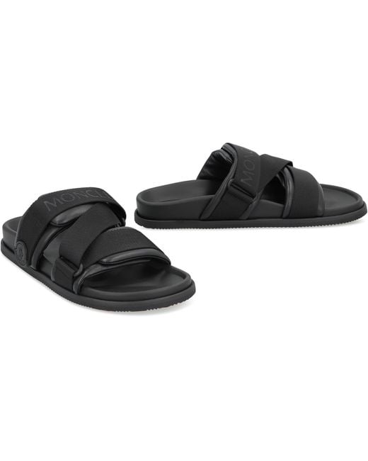 Moncler Black Mon Summer Slides