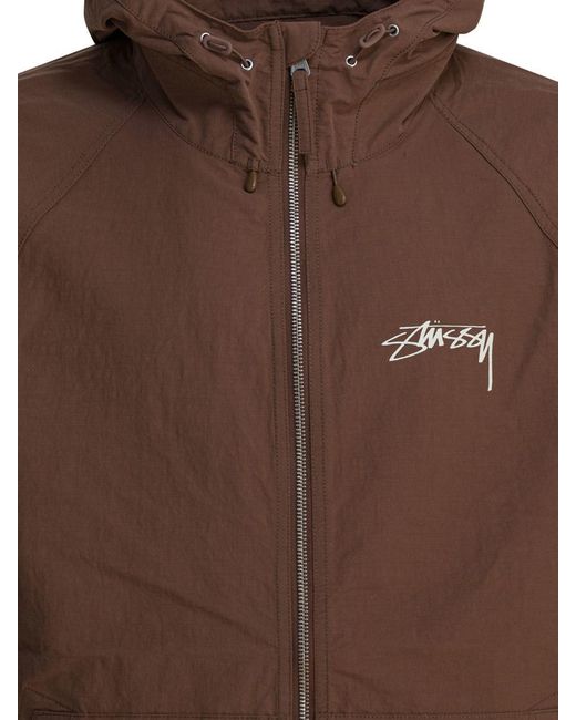 Stussy Brown Nylon Jacket
