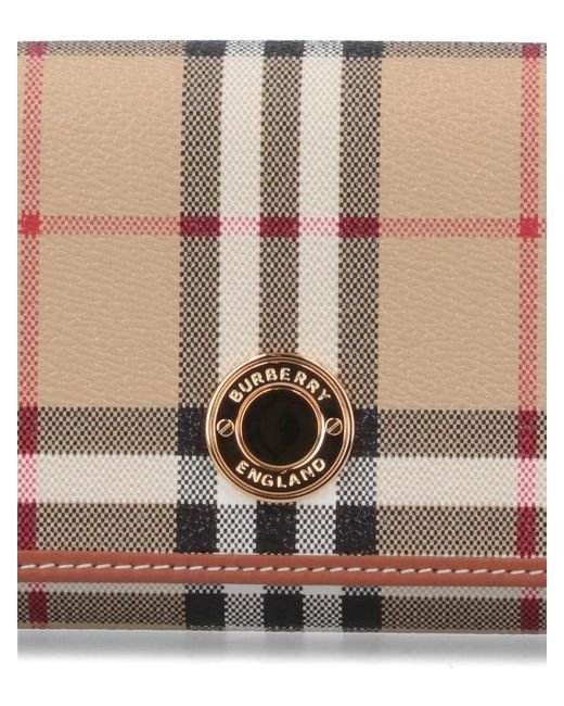 Burberry White 'continental Check' Wallet