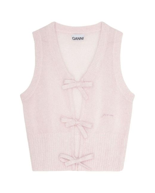 Ganni Pink Sweaters
