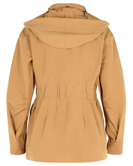 Moncler Natural 'Nades' Polyester Blend Jacket
