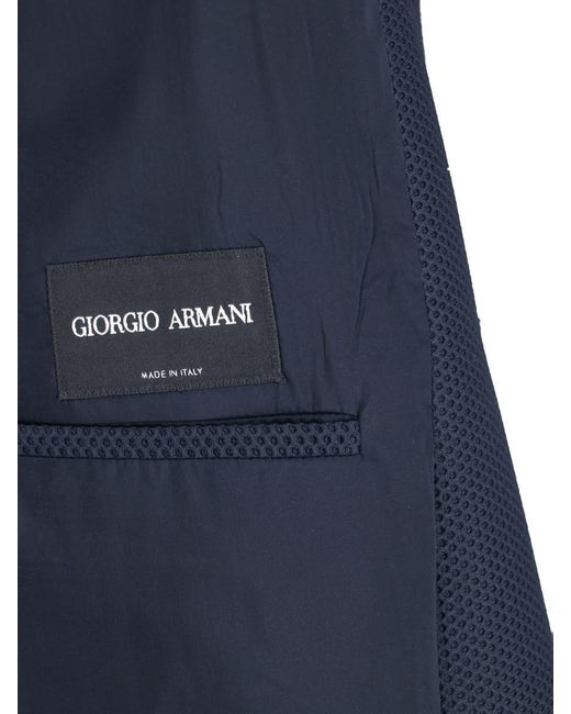 Giorgio Armani Blue Single-breasted Blazer for men