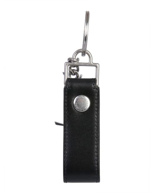 Saint Laurent White Keychain "monogram" for men