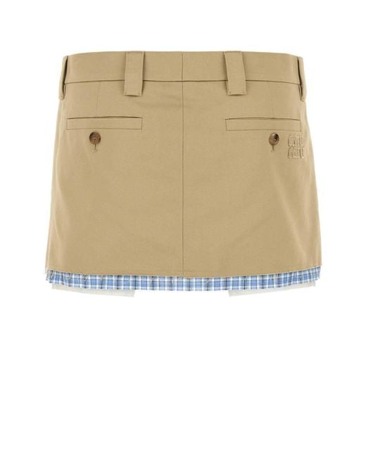 Miu Miu Natural Skirts