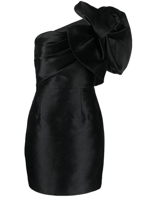Solace London Black Alana Mini Dress