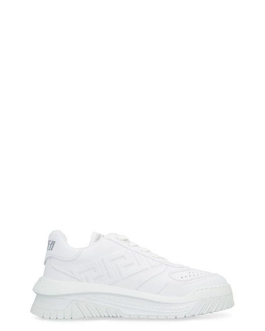 Versace White Odyssey Chunky Sneakers for men