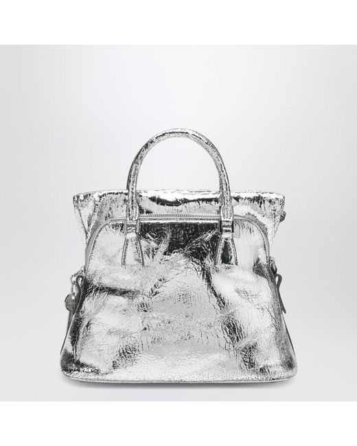 Maison Margiela Gray 5Ac Classique Mini Metallic Bag