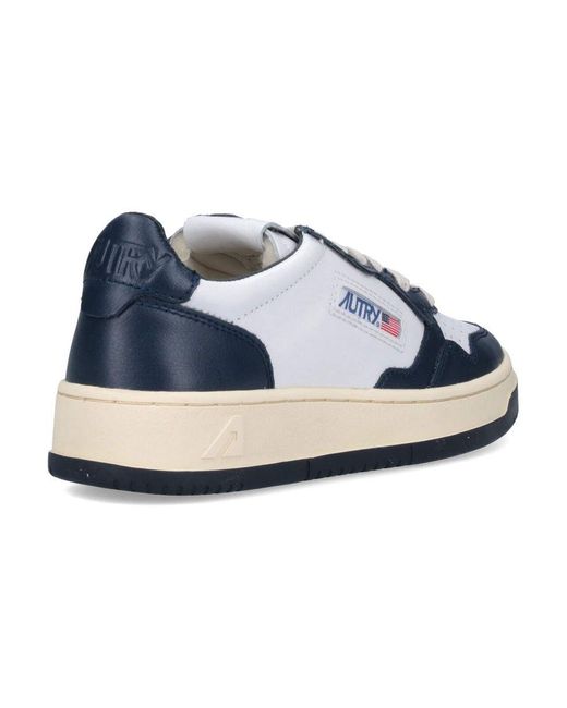 Autry Blue Low "medalist" Sneakers