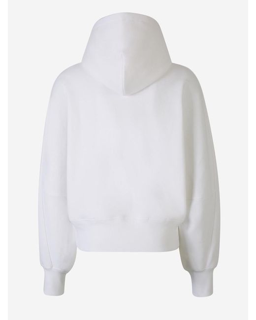Alexander McQueen White Cotton Logo Sweatshirt for men