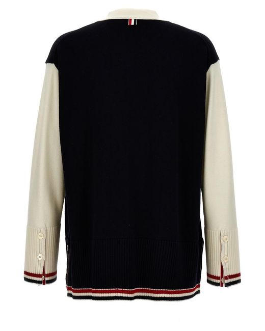 Thom Browne Black Rwb Sweater, Cardigans for men