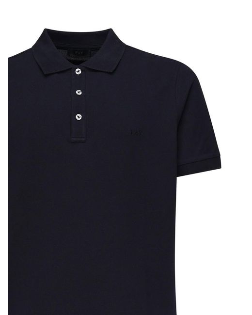 Fay Blue T-shirts And Polos for men