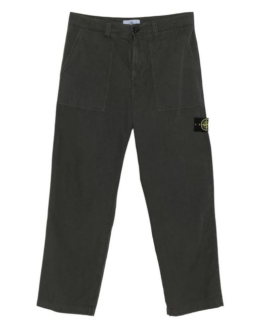Stone Island Gray Pant Loose for men