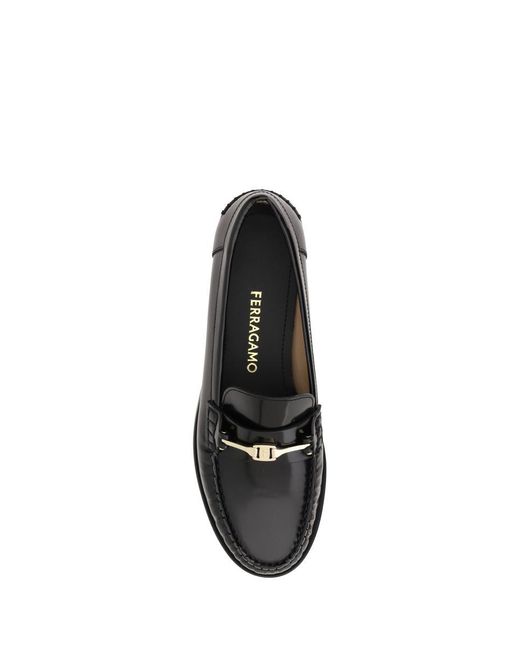 Ferragamo White Loavers