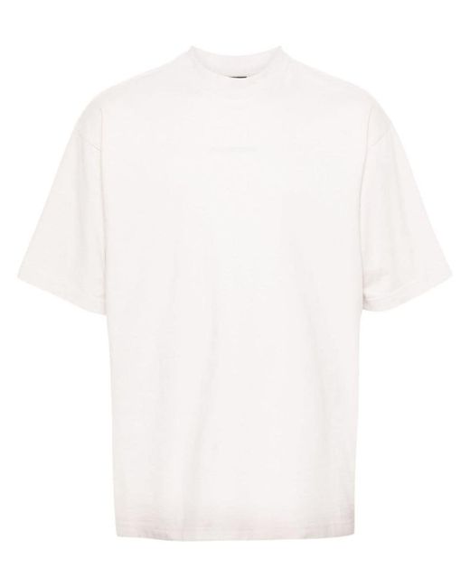 Balenciaga White Cotton T-shirt for men
