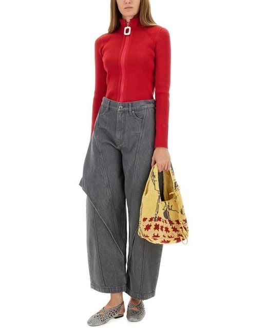 J.W. Anderson Gray "sculptural" Jeans