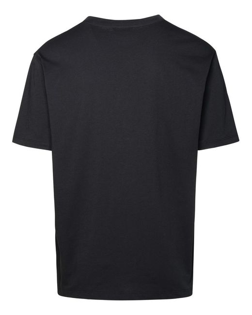 Balmain Black Cotton T-shirt for men