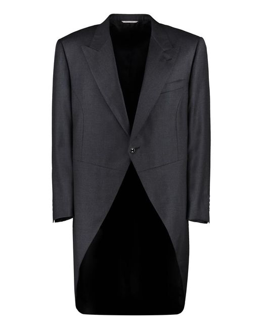 Canali Black Wool Tailcoat for men