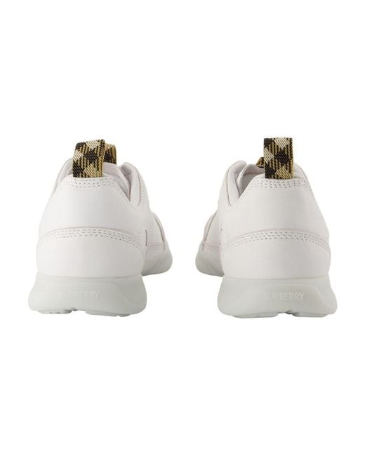 スニーカー Burberry Lf Blade Sneakers - Burberry - Leather - White Burberry Lf Blade Sneakers in White | Lyst