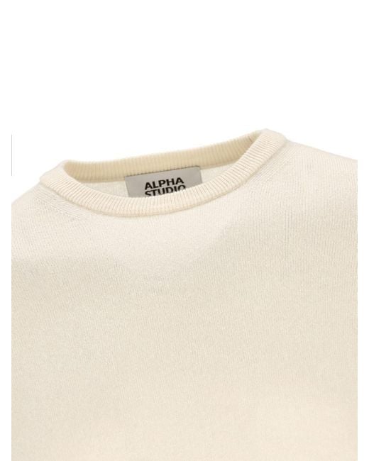Alpha Studio White Jerseys for men