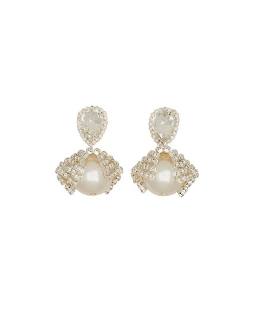 Magda Butrym Metallic Earrings With Pearls