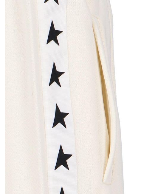 Golden Goose Deluxe Brand Natural Side Stripe Trousers