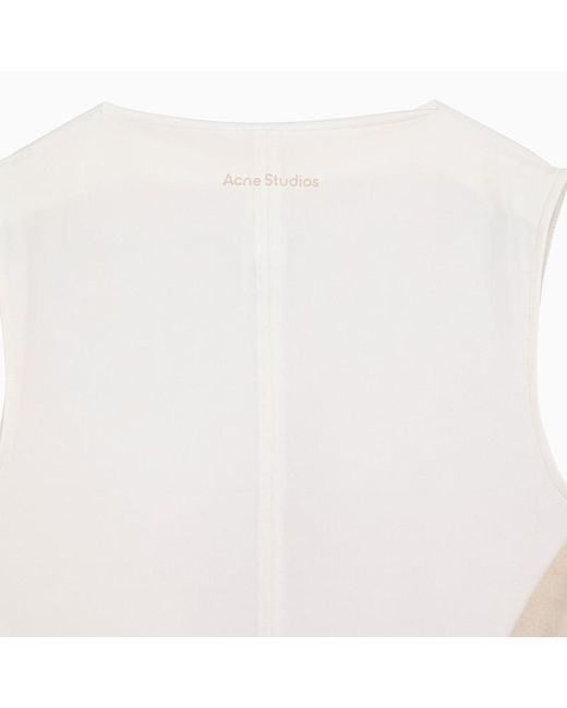 Acne Natural Printed Sleeveless Long Dress